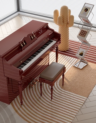 paint piano 3d model