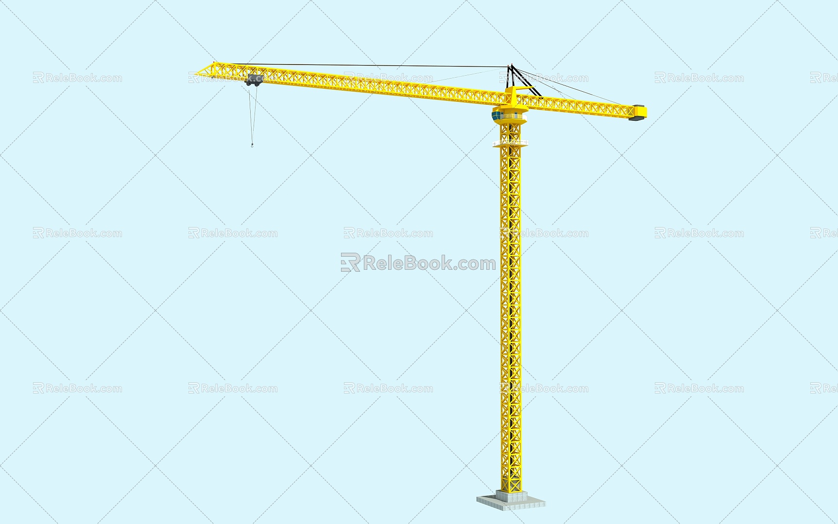 Modern crane tower crane 3d model