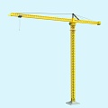 Modern crane tower crane 3d model