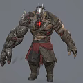 Modern game warrior game character anime character 3d model