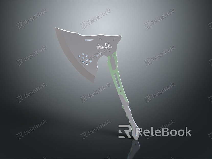 Tomahawk Axe Wooden Axe Handle Axe Mountain Axe Chopping Wood Axe Chopping Wood Axe Magic Axe model