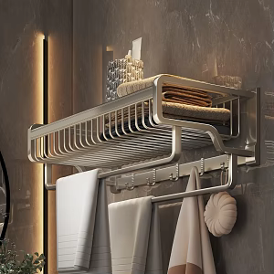 Toilet towel rack 3d model