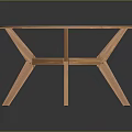 Modern Round Wooden Table Design With Sturdy Leg Structure For Home Living Area