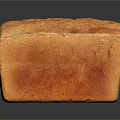 Freshly Baked Bread Loaves With Golden Crust And Soft Inside Texture 3d model