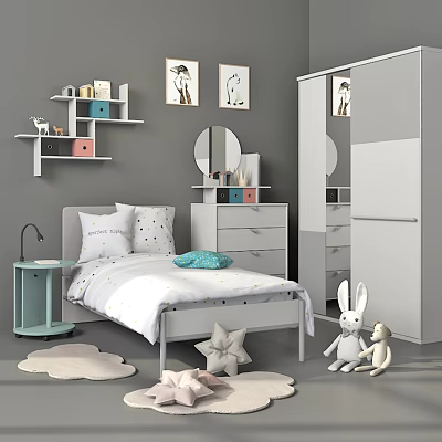 Children's bed 3d model Children's bed 3d model