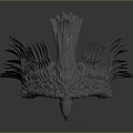 Modern Eagle Carving 3d model