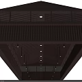 Modern Interior Ceiling Design With Wooden Slats And Pendant Lighting Fixtures