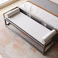New Chinese Style Bed End Stool Bench Sofa Stool 3d model