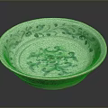 Traditional Blue and White Porcelain Plate Showcasing Exquisite Carved Floral Patterns