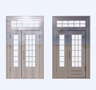 Modern gate residential unit door corridor door stainless steel door 3d model