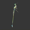 modern dragonfly thin-winged dragonfly lexian dragonfly 3d model