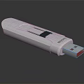 Linksys White USB Flash Drive Portable Digital Storage for Mobile and Digital Devices 3d model