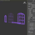 Gothic Architectural Windows With Vintage Design And Various Styles In Metal And Stone