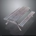 Rustic Wooden Outdoor Picnic Table With Attached Benches And Natural Finish
