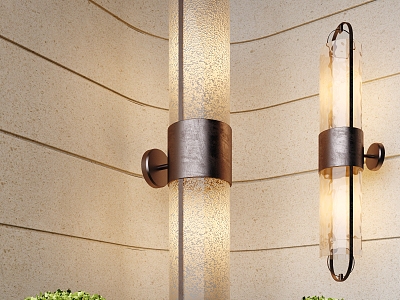 Wall lamp chandelier 3d model