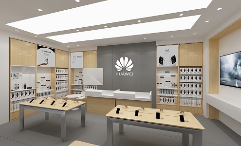 Huawei Store Mall 3d model