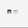 Three Modern Coffee Tables In Light Beige Brown And Dark Gray With Wooden Legs Design