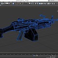 M249 Machine Gun SAW Class Light Machine Gun Machine Gun Submachine Gun Firearms Low Face Number Low Model Game Sub-era Film and Television Level Super Realistic 3d model