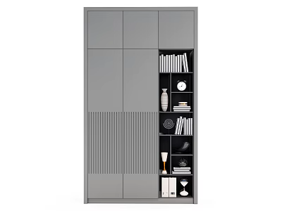 Modern Simple Open-grid Bookcase 3d model