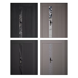 Modern child and mother door entrance door 3d model