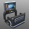 Coin Operated Video Game Machine As Modern Entertainment Appliance With Screen