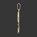 Ornate Gold Pendant With Intricate Floral Pattern Star Charm And Gemstone