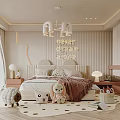 Cozy Kids Room Interior Design With Star Ceiling Bed Stuffed Toys Curtains And Rug