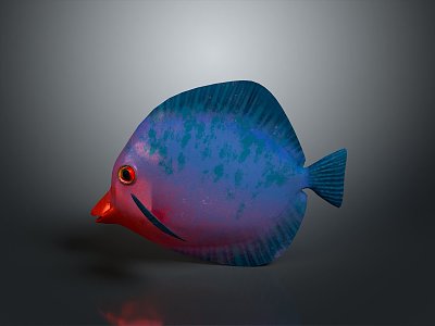 Tropical Fish Colorful Fish Ornamental Fish Aquarium Coral Fish Underwater Fish Color Fish Cartoon Fish Freshwater Fish 3d model