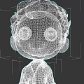 3D Animated Game And Film Character With Curly Brown Hair And Checkered Shirt