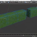 Two Well Trimmed Green Rectangular Shrubs In Block Shape For Garden Landscaping