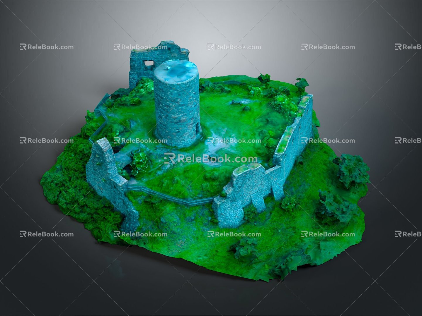 Historic sites, historic sites, ruins, ruins, ancient ruins, realism 3d model