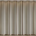 Modern Elegant Textured Background Wall With Vertical Pleated Design In Interior 3d model