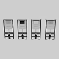 Modern Grohe Wall Hung Toilet Concealed Cistern Frame with Metal Structure