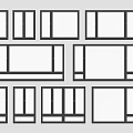modern floor-to-ceiling windows 3d model