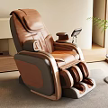 Luxury Massage Chair In Modern Home Interior With Side Table