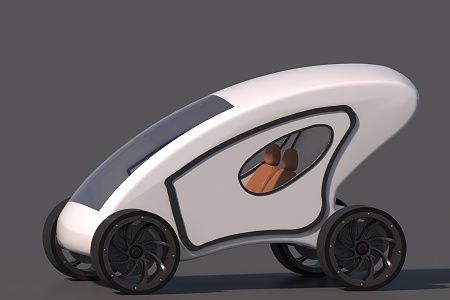 Probability car electric car four-wheeler 3d model