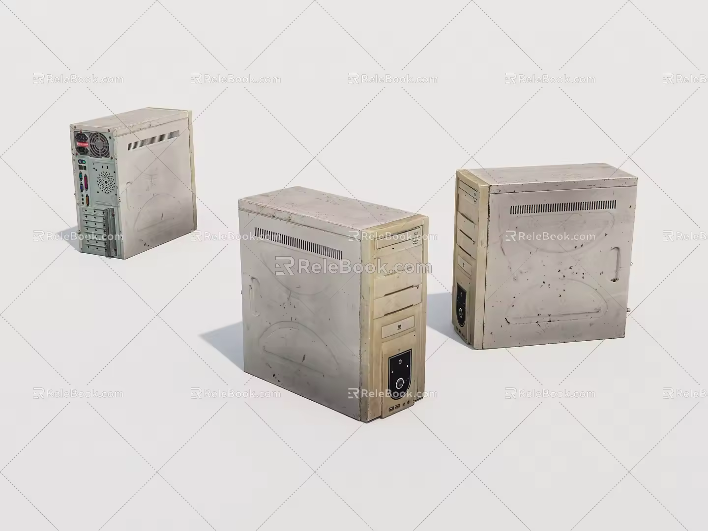 Digital Products Old-fashioned Computer Host Computer Accessories 3d model