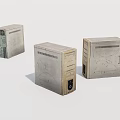 Digital Products Old-fashioned Computer Host Computer Accessories 3d model