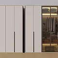 Modern Wardrobe Interior Design With Sliding Doors LED Lighting And Storage Shelves