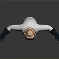 3D Animated Scientist Character Wearing White Lab Coat Yellow Shirt Sunglasses And Outstretched Arms