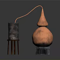 Traditional Copper Household Distillation Still With Classic Design And Sturdy Support Structure