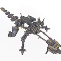 Modern War Weapon Robot Dog 3d model