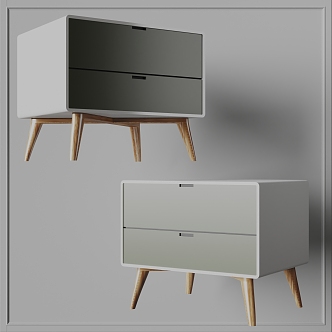 Modern NORHOR Bedside table 3d model