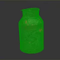 Handcrafted Ceramic Jug With Green Red Speckled Texture And Rimmed Spout