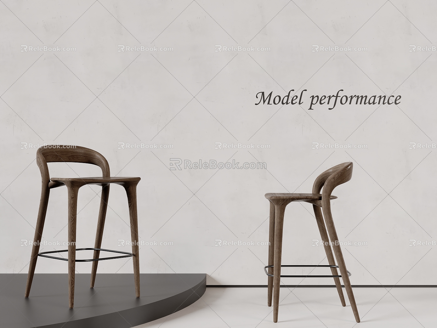 Silent Bar Chair 3d model