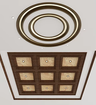 American ceiling 3d model