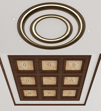 American ceiling 3d model