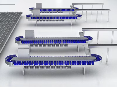 Mechanical automation equipment sorting machine 3d model Mechanical automation equipment sorting machine 3d model