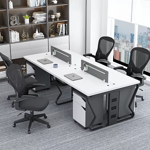 Office Furniture Staff Table 3d model