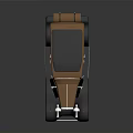 Vintage Brown And Black Sedan With White Wheel Rims Classic Design